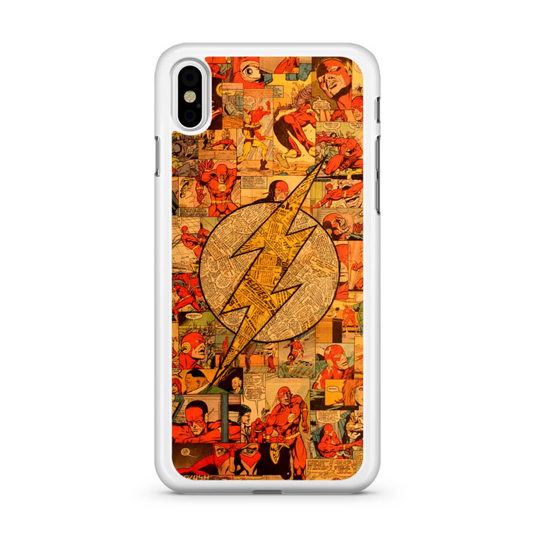 Flash Superhero Logo DC Comics Collage iPhone X Case