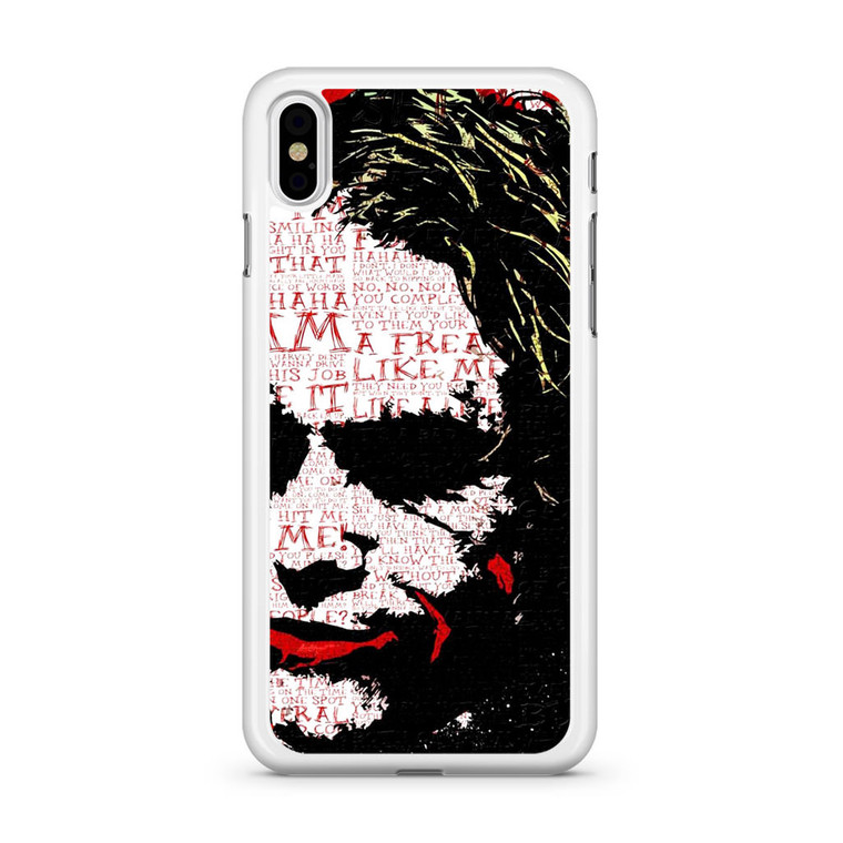Joker Typograph iPhone X Case