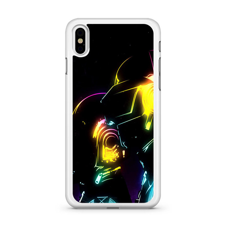 Daftpunk Neon Glowing iPhone X Case