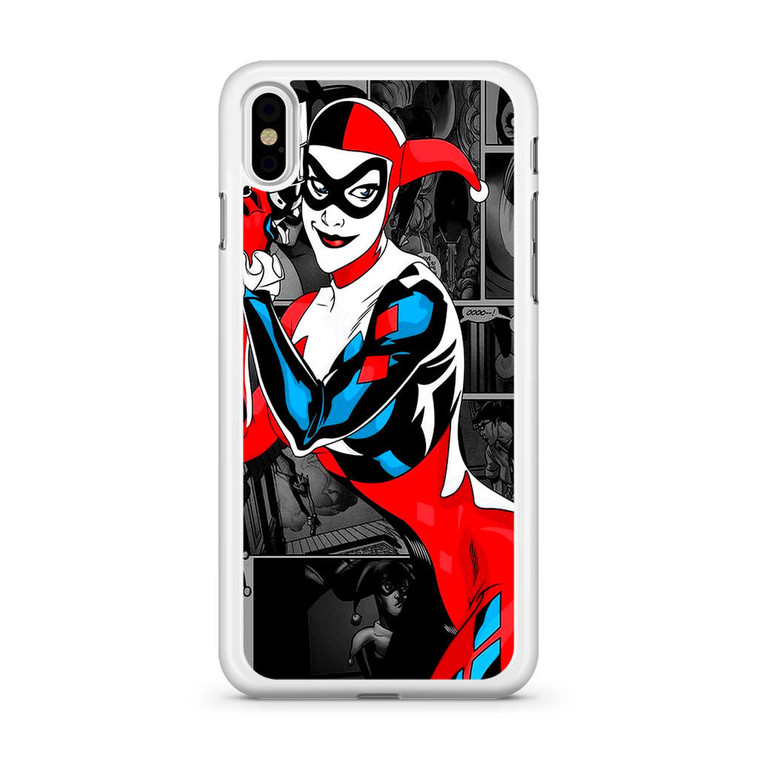 Harley Quinn Comics Collade iPhone X Case