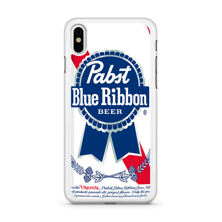 Pabst Blue Ribbon Beer iPhone X Case