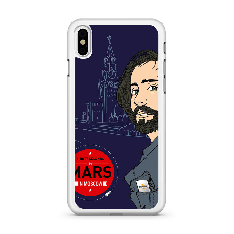 30 Seconds To Mars In Moscow iPhone X Case