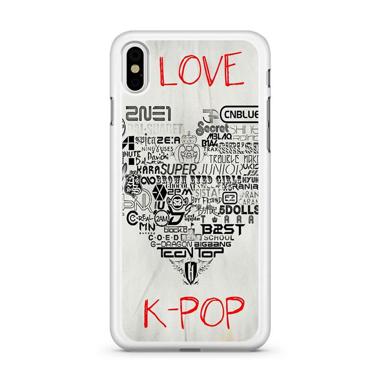 I lOve Kpop iPhone X Case