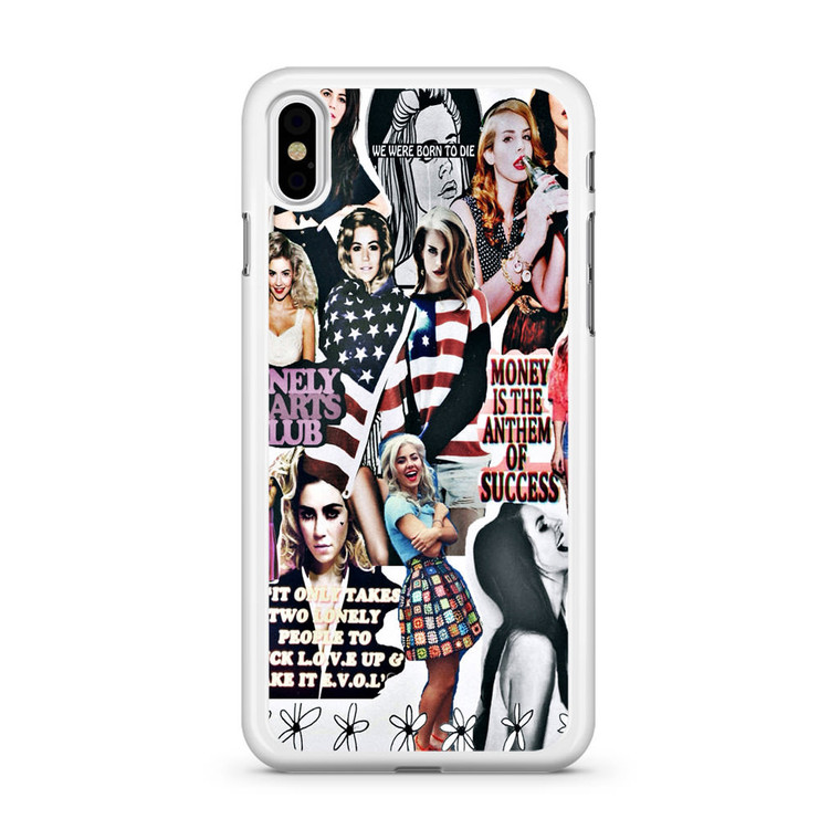 Lana Del Rey Collage iPhone X Case