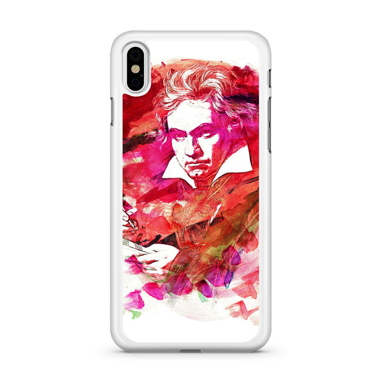 Ludwig Van Beethoven Watercolor iPhone X Case