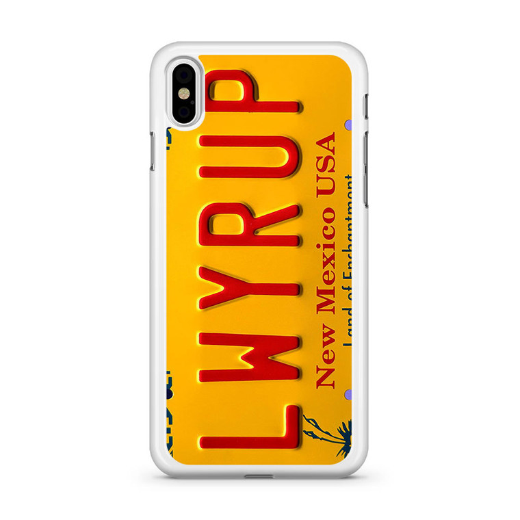 LWYRUP License Plate iPhone X Case