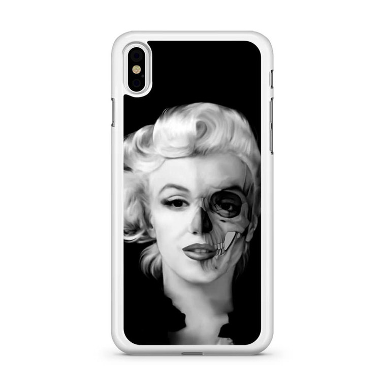 Marilyn Monroe Half Skull iPhone X Case