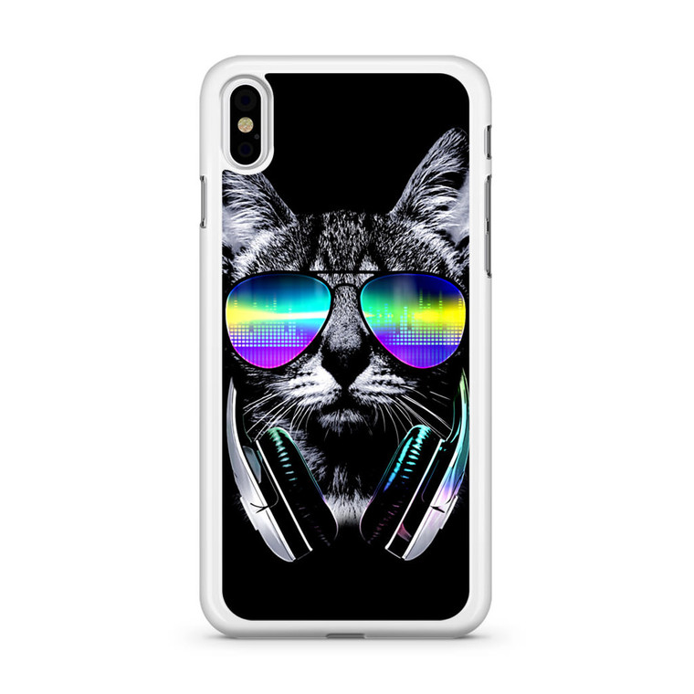 Music Lover Cat V iPhone X Case