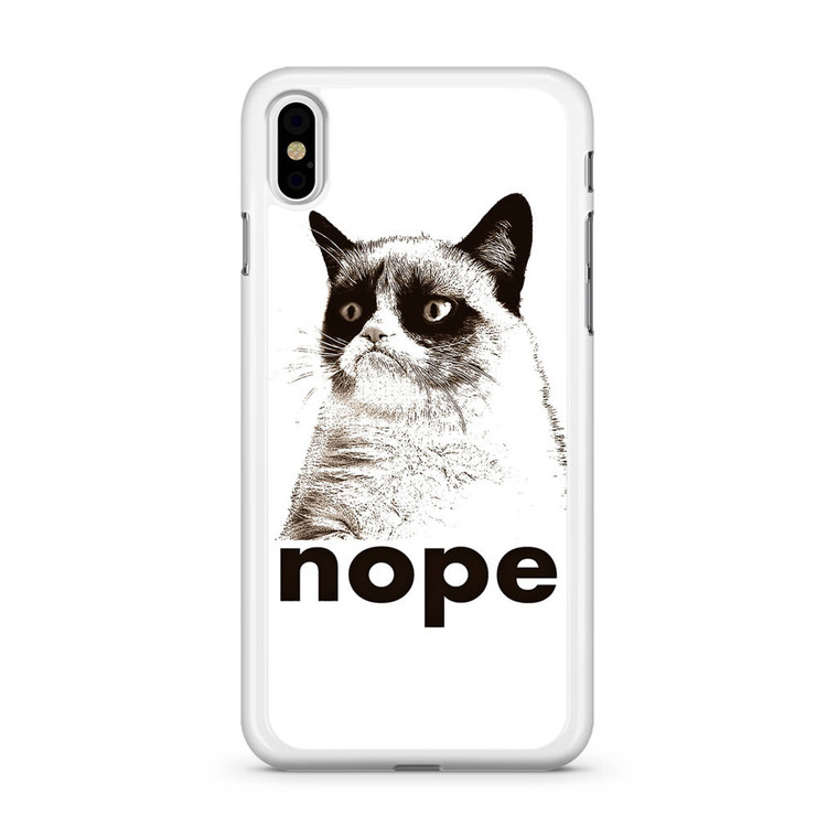 Nope grumpy Cat iPhone X Case