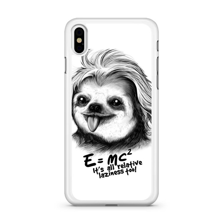 Sloth Einstein iPhone X Case