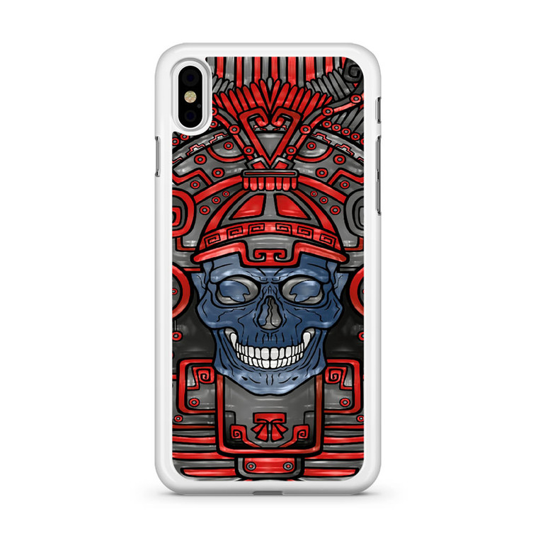 Aztec Skull iPhone X Case