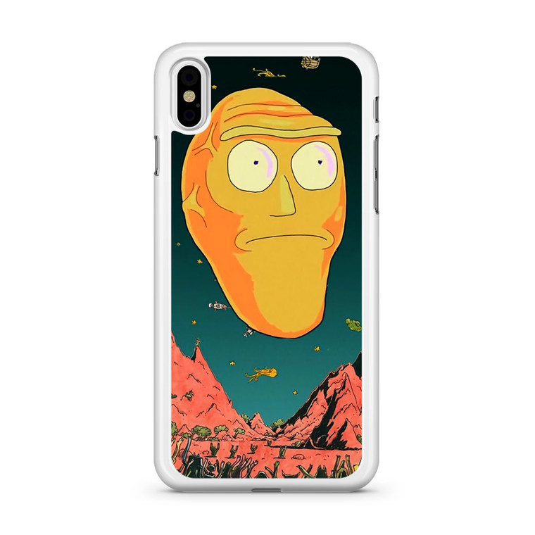 Rick And Morty Giant Heads iPhone X Case