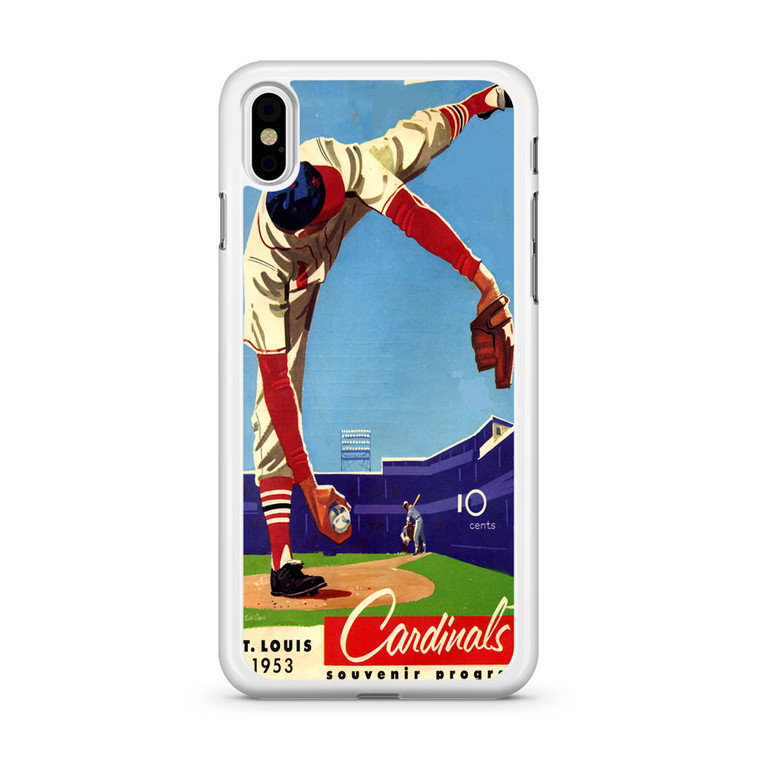 Vintage St Lous Cardinals Scorecard iPhone X Case