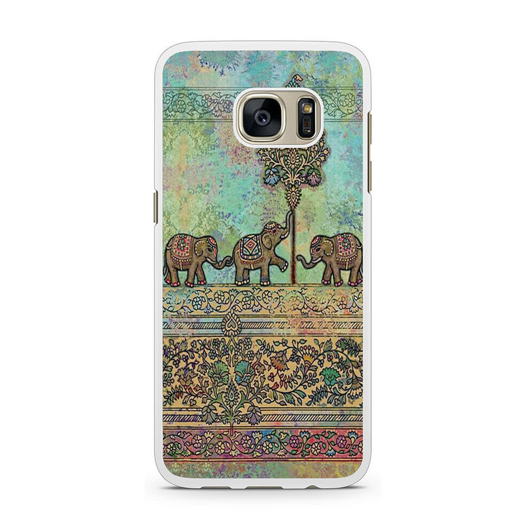 Classic Elephant Pattern Samsung Galaxy S7 Case