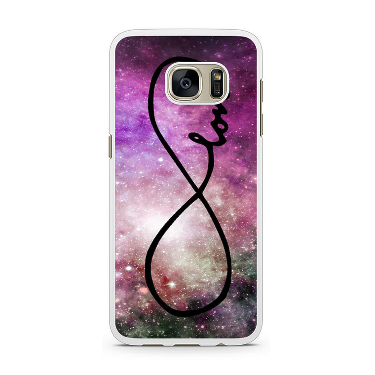 Infinity Love Purple Galaxy Nebula Samsung Galaxy S7 Case