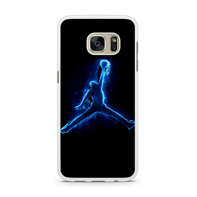 Air Jordan Logo Neon Samsung Galaxy S7 Case