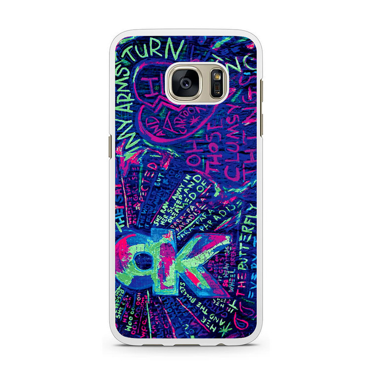 Coldplay Lyrics Samsung Galaxy S7 Case