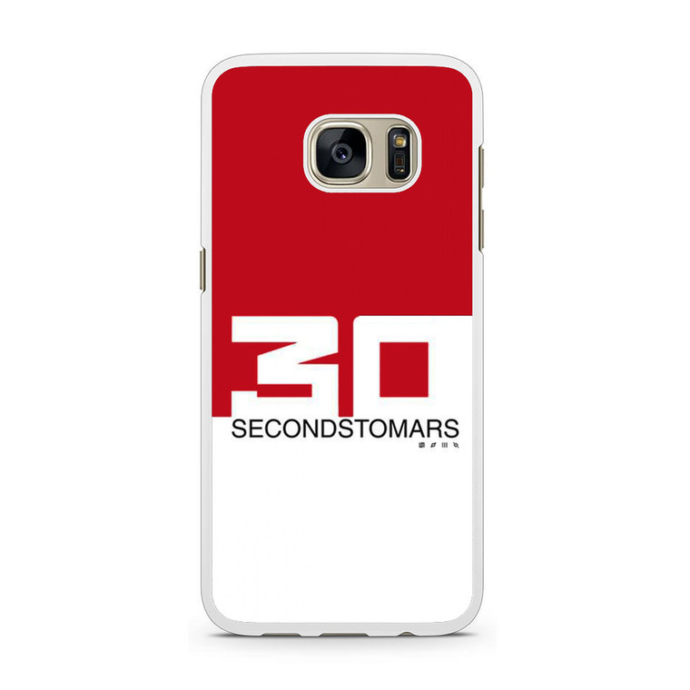 30 Seconds To Mars Red White Samsung Galaxy S7 Case