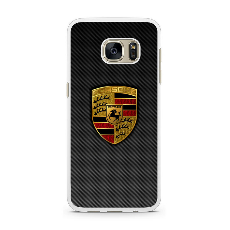 Carbon Porsche Logo Samsung Galaxy S7 Case