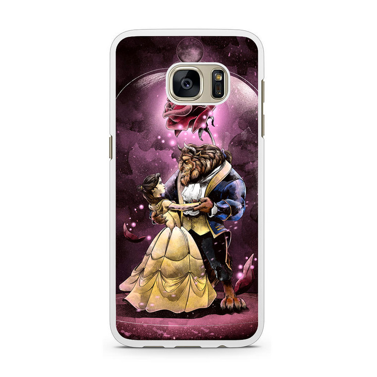 Beauty And The Beast Glass Samsung Galaxy S7 Case