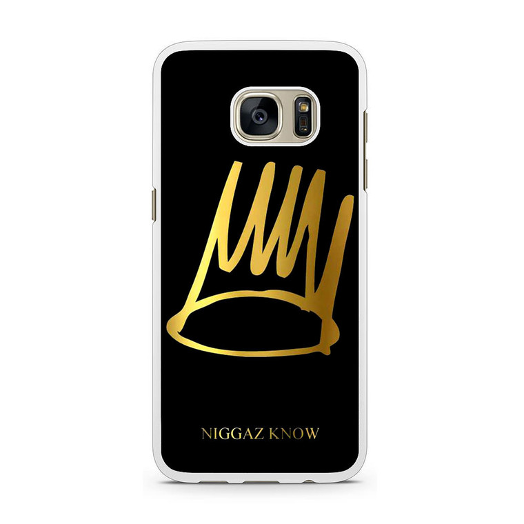 J Cole Crown Born Sinner Samsung Galaxy S7 Case