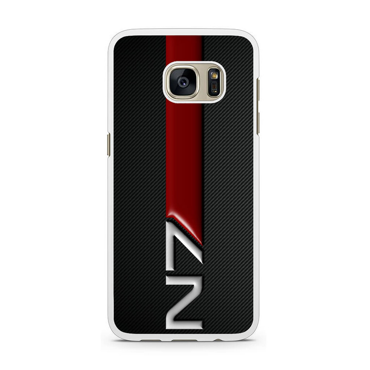 Mass Effect N7 Logo Carbon Samsung Galaxy S7 Case