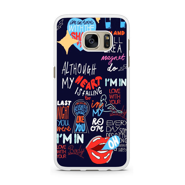 Shape Of You Lyrics Samsung Galaxy S7 Case