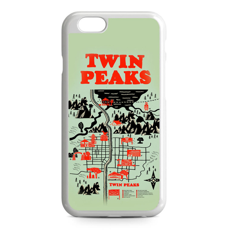 Welcome to Twin Peaks Map iPhone 6/6S Case