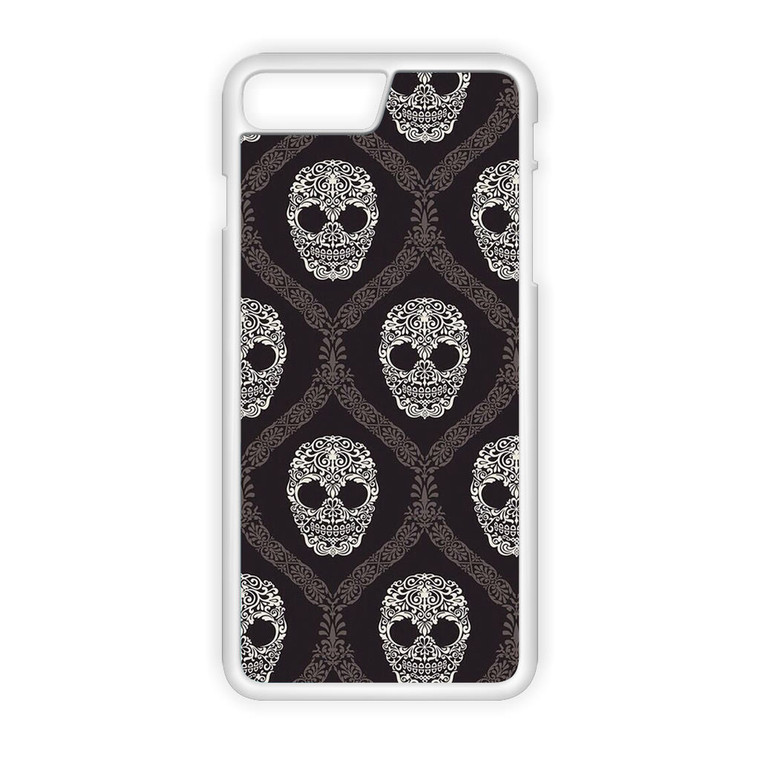 Black Skull Pattern iPhone 7 Plus Case
