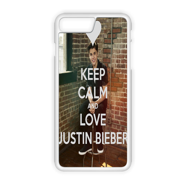 Keep Calm and Love Justin Bieber iPhone 7 Plus Case
