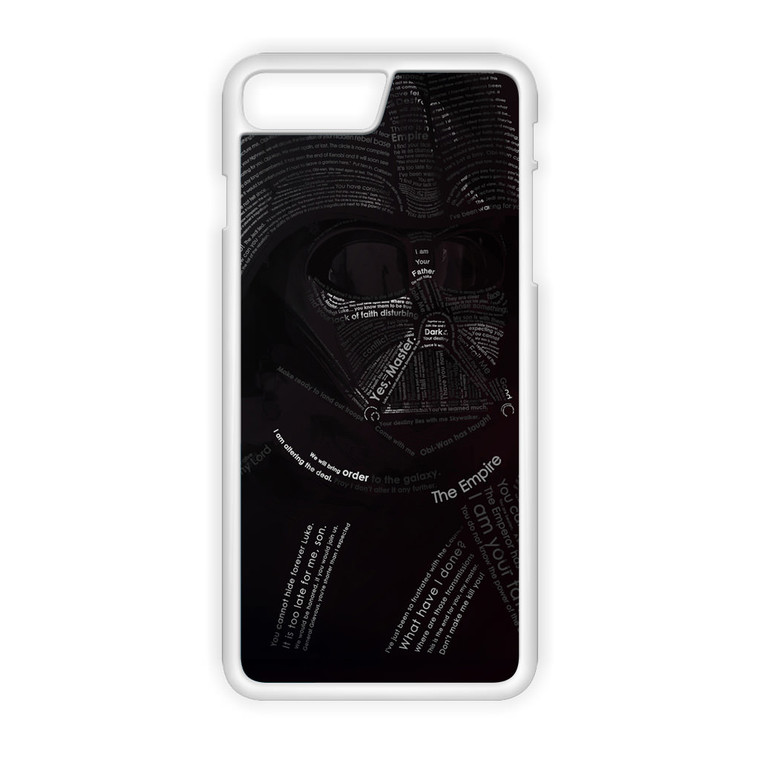 Star Wars Darth Vader Typography iPhone 7 Plus Case
