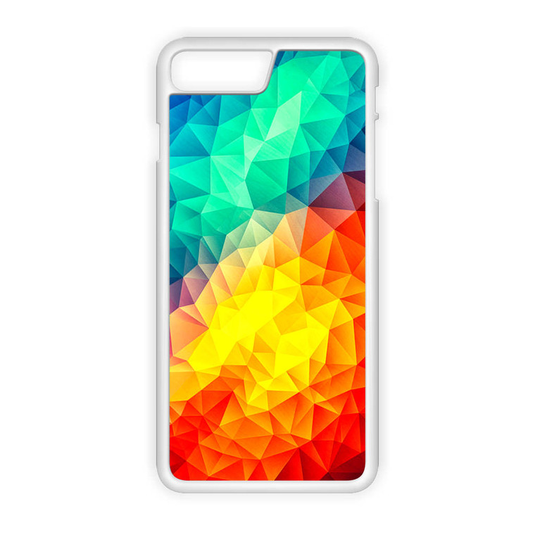 Abstract Multi Color Cubizm Painting iPhone 7 Plus Case