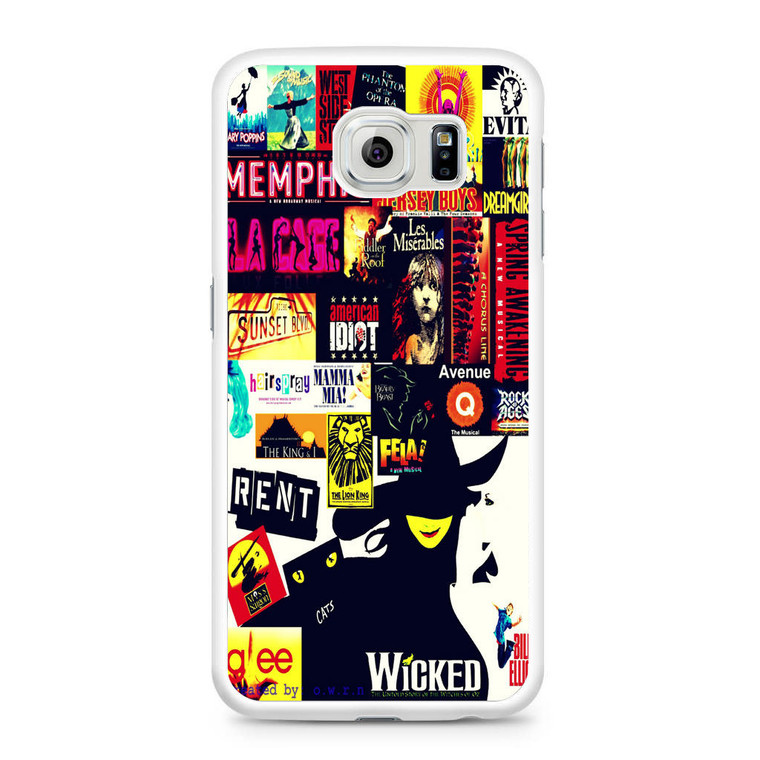 Broadway Musical Collage Samsung Galaxy S6 Case