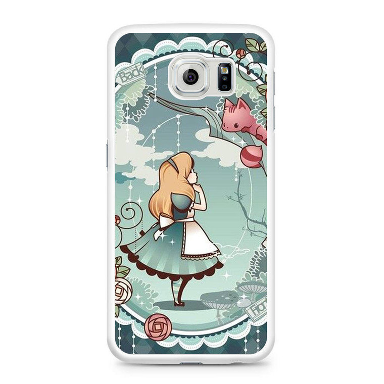Alice and Cheshire Cat Poster Samsung Galaxy S6 Case