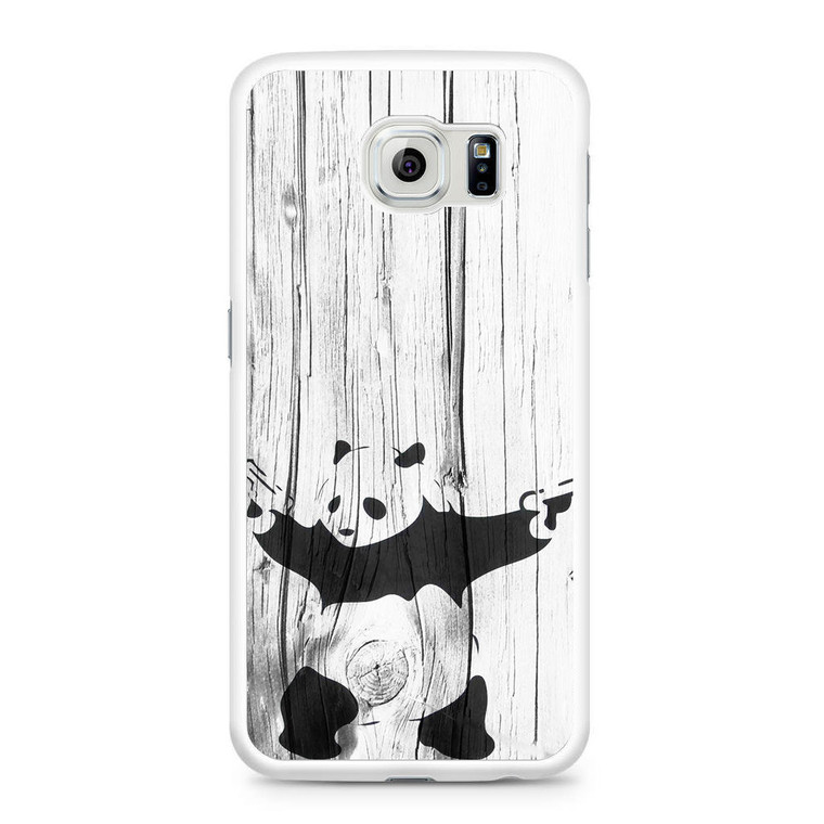 Banksy graffiti panda Samsung Galaxy S6 Case