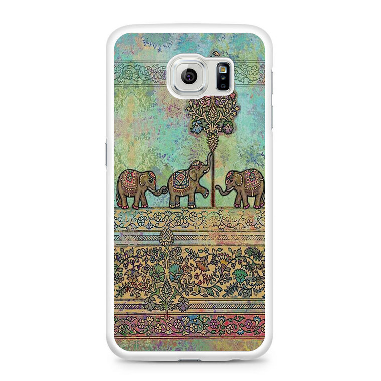 Classic Elephant Pattern Samsung Galaxy S6 Case