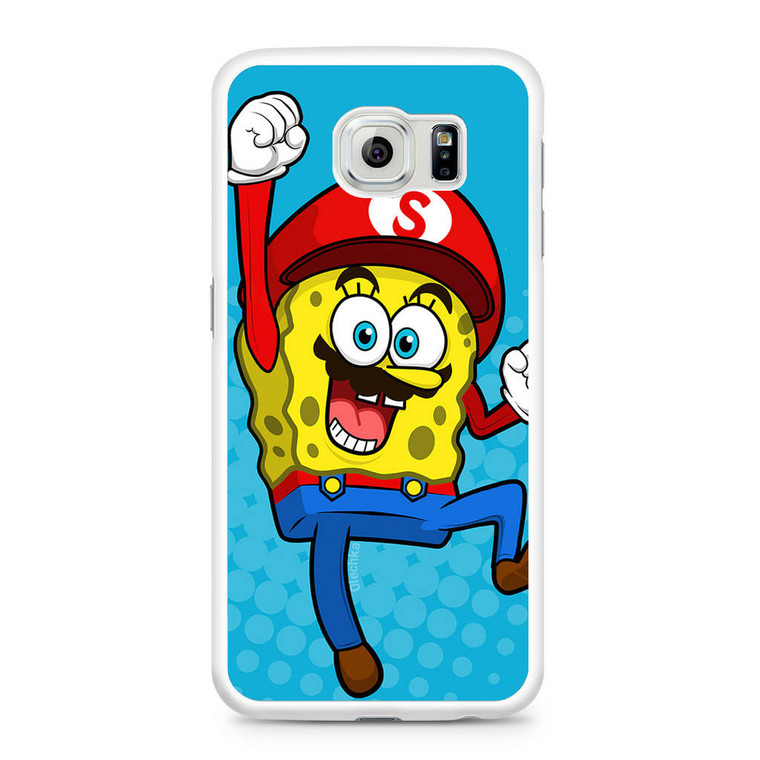 Spongebob Super Mario Samsung Galaxy S6 Case