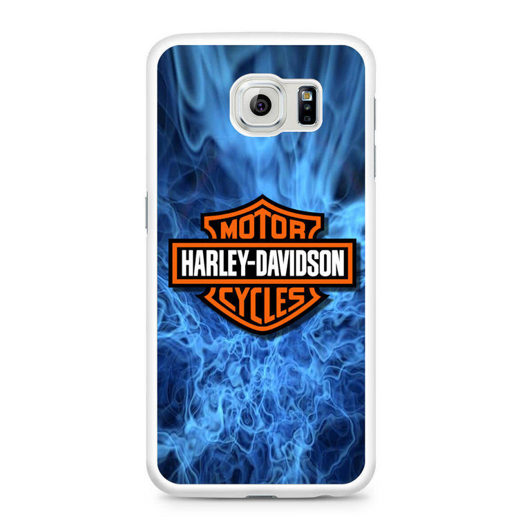 Harley Davidson Blue Flame Samsung Galaxy S6 Case