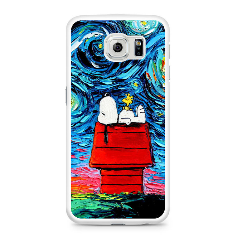 Snoopy Starry Night Van Gogh Samsung Galaxy S6 Case