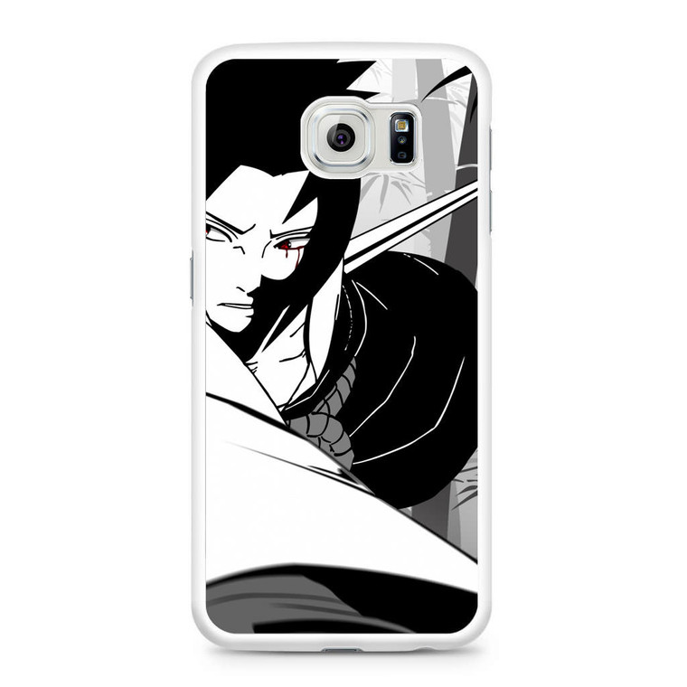 Naruto Sasuke Uchiha B&W Samsung Galaxy S6 Case