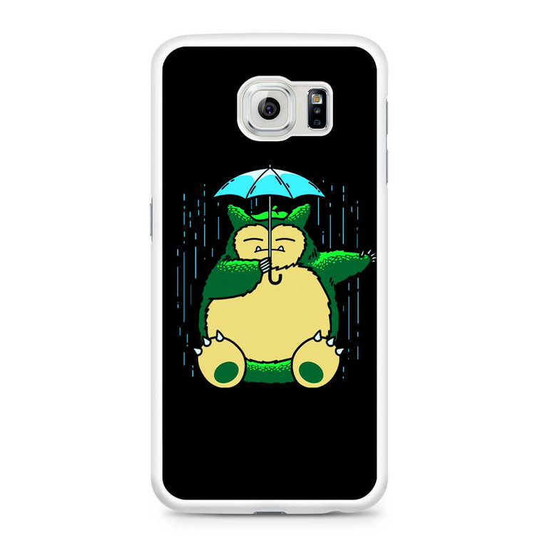 Cute Snorlax Umbrella Samsung Galaxy S6 Case