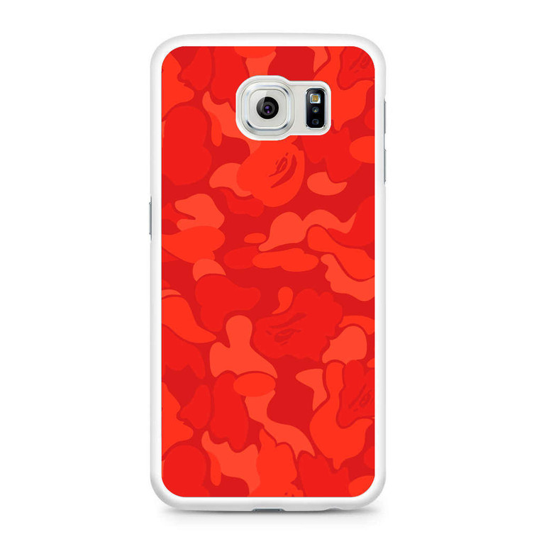 Bape Camo Red Samsung Galaxy S6 Case