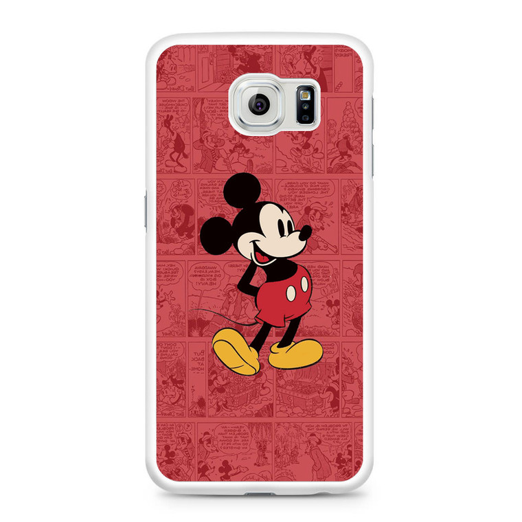 Mickey Mouse Black Samsung Galaxy S6 Case