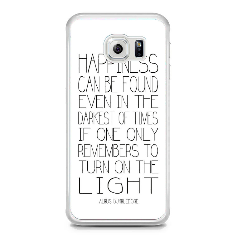 Albus Dumbledore Quotes in White Samsung Galaxy S6 Edge Case