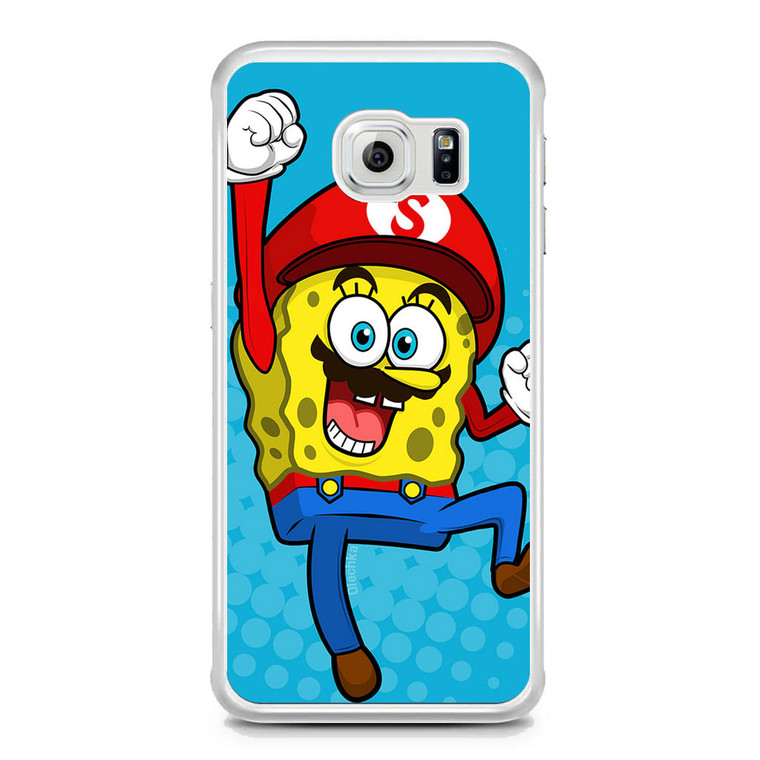 Spongebob Super Mario Samsung Galaxy S6 Edge Case