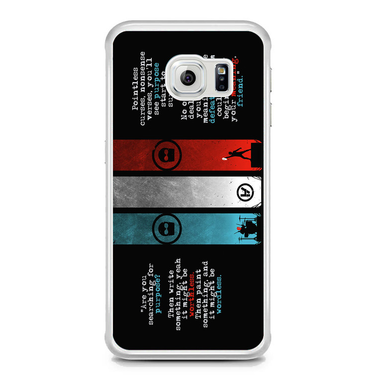 Twenty One Pilots Lyrics TOP Samsung Galaxy S6 Edge Case