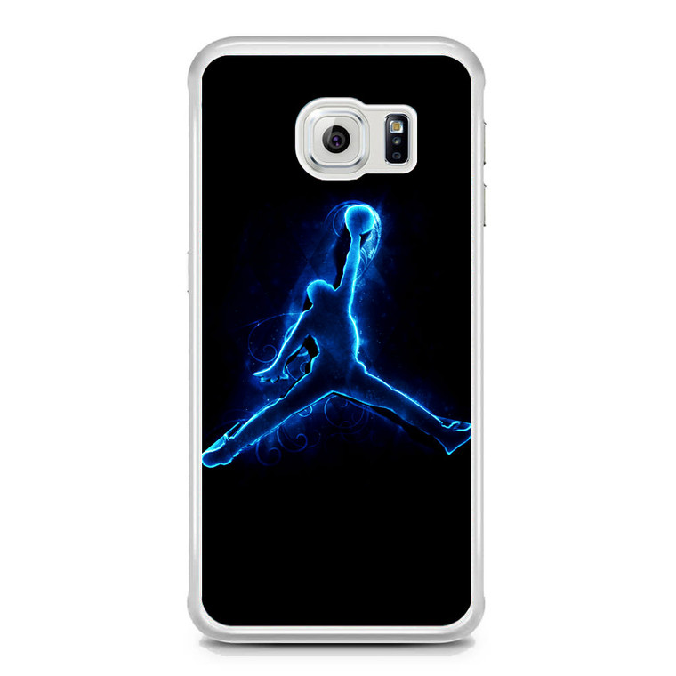 Air Jordan Logo Neon Samsung Galaxy S6 Edge Case