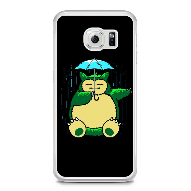 Cute Snorlax Umbrella Samsung Galaxy S6 Edge Case