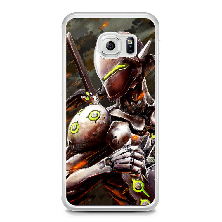 Overwatch Genji Oni Skin Samsung Galaxy S6 Edge Case