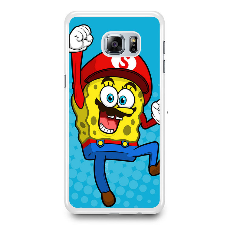 Spongebob Super Mario Samsung Galaxy S6 Edge Plus Case